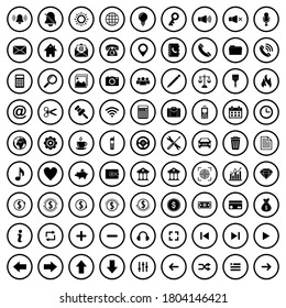 website icon set vector symbol isolated illustration white background