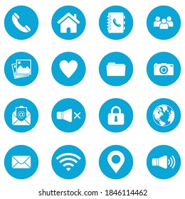 website icon set vector symbol