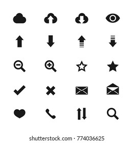 Website Icon Set Vector Template