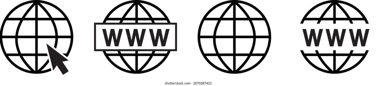 Website icon set. Web icons vector