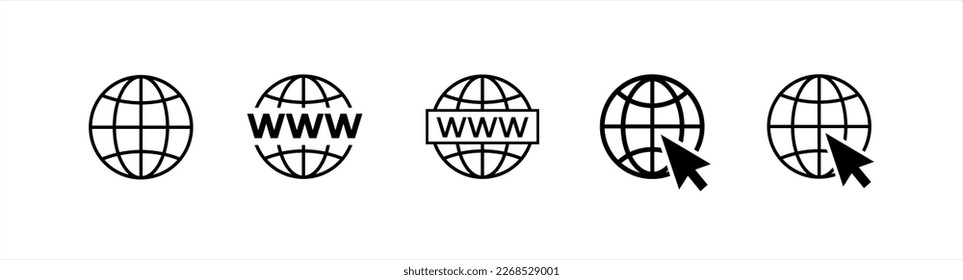 Website icon set. Web icons vector 10 eps.