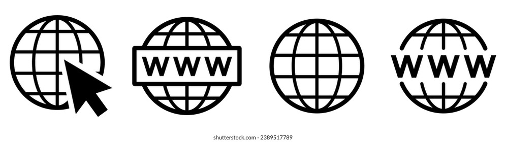Website icon set. Web icons vector