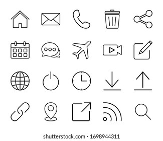 Website icon set, Web icon Set, symbol vector