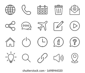 Website icon set, Web icon Set, symbol vector