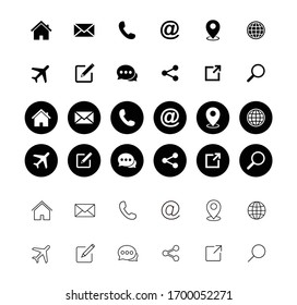 Conjunto de iconos de sitio web, Conjunto de iconos web, vector de símbolo