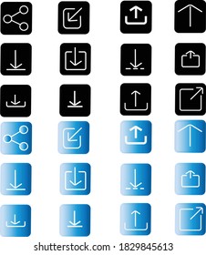 Website-Icon-Set, Web-Icon-Set, Symbol-Vektorgrafik.