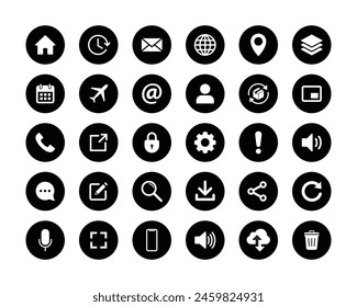 Conjunto de iconos de Sitio web. Web set symbol Vector