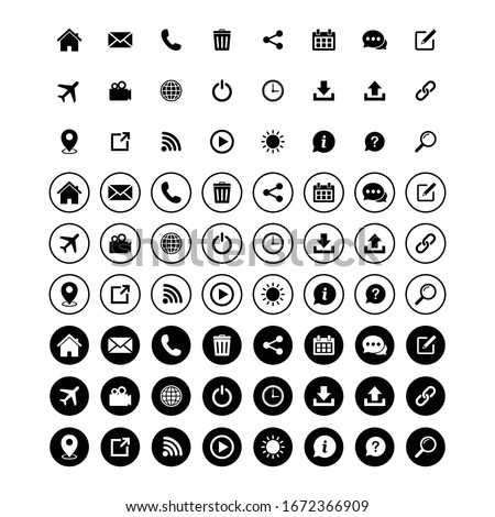 Website icon set, Web icon Set, symbol vector