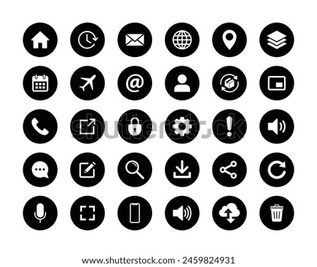 Website icon set. Web icon set symbol vector