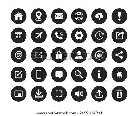 Website icon set. Web icon Set, symbol vector