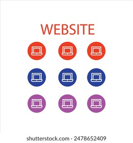 Website icon set. Web icon vector. Communication icon set
