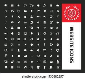 Website icon set,clean vector