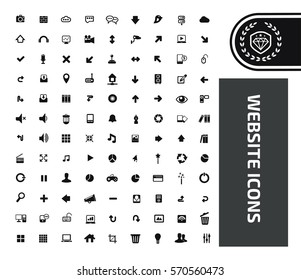 Website icon set,clean vector