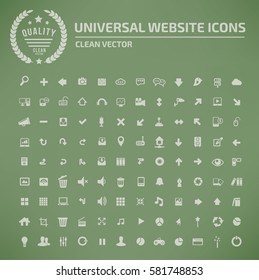 Website icon set,clean vector