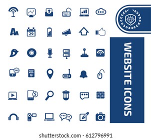 Website icon set,clean vector