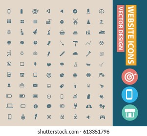 Website icon set,clean vector