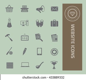 Website icon set,vector