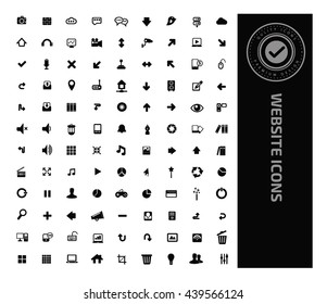 Website icon set,vector