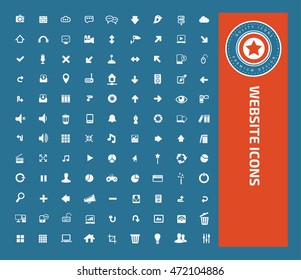 
Website icon set,vector