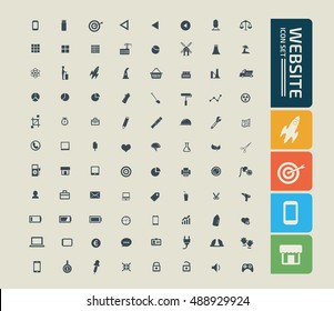 
Website icon set,vector