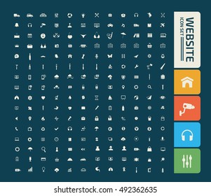
Website icon set,vector