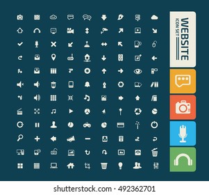 Website icon set,vector
