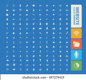 Website icon set,vector