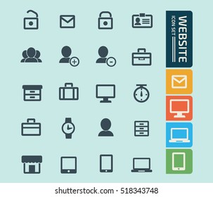 
Website icon set,vector