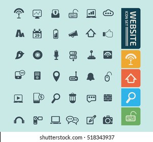 
Website icon set,vector