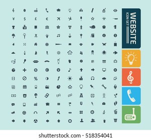 Website icon set,vector