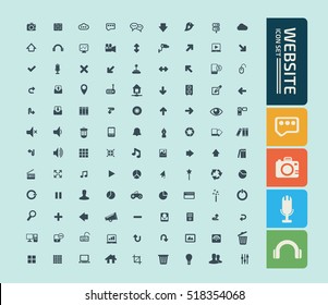 Website icon set,vector