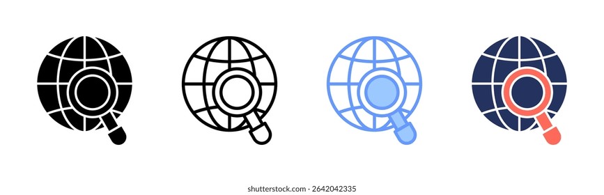 Website icon sheet multiple style collection
