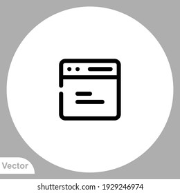 Website icon sign vector,Symbol, logo illustration for web and mobile