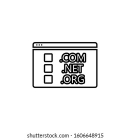 website icon. Simple thin line, outline vector of web icons for ui and ux, website or mobile application