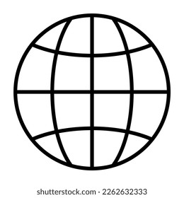 Website Symbol Vektorgrafik. Web-Globus-Design einzeln auf weißem Hintergrund. 