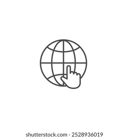 Ilustração vetorial do símbolo do ícone do site
