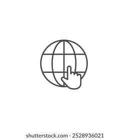 Ilustração vetorial do símbolo do ícone do site