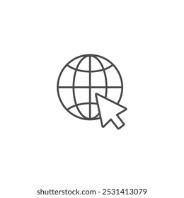 Ilustração vetorial do símbolo do ícone do site