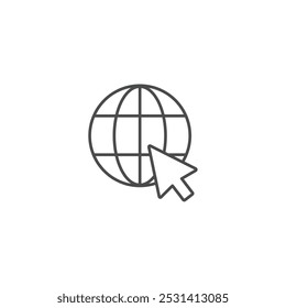 Ilustração vetorial do símbolo do ícone do site