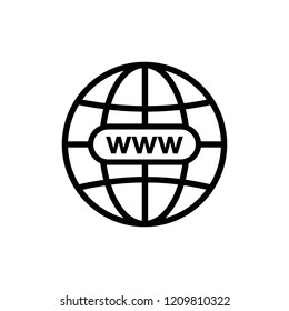 Website icon symbol vector. symbol for web site Computer and mobile vector.