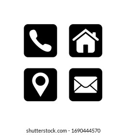 Símbolo de icono del sitio web. Web y póngase en contacto con nosotros conjunto de iconos ilustración vectorial