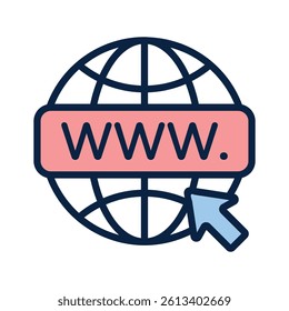 Website icon symbolizing digital communication and online presence