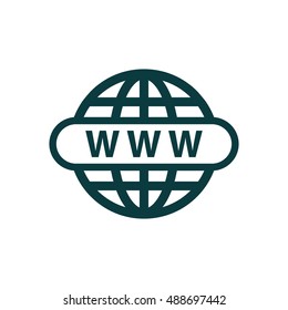 Website Icon in trendy flat style isolated on white background.