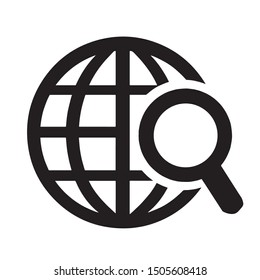 Website icon vector black color
