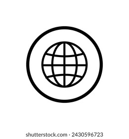 Website icon vector. Communication icon symbol