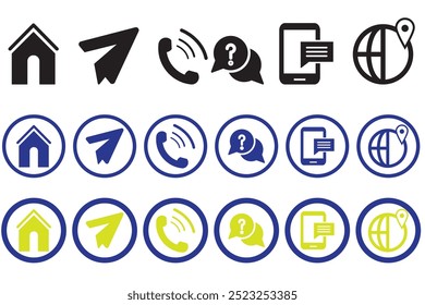 Website icon vector. Communication icon symbol