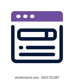 icono del sitio web. icono de doble tono vectorial para tu sitio web, móvil, presentación y diseño de logotipo.