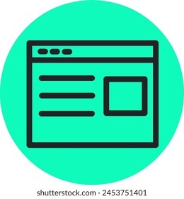 website icon vector icon element