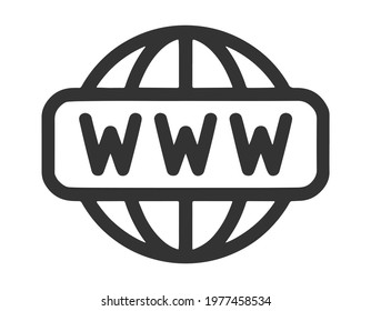 Website Icon Vector flat design style