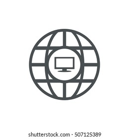 Website Icon Vector flat design style